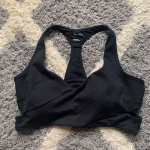 Zella Black Racer Back Sports Bra
